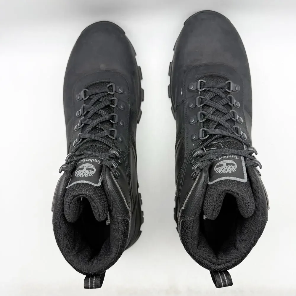 Timberland Mens Mt. Maddsen Mid Hiking Boots US 11 Black Leather Waterproof EUC